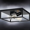 Urban Ambiance Luxury Modern Ceiling Light 4.5''H x 12''W,  Midnight Black Finish,  Singleton Collection, UHP4032 - 4 of 4