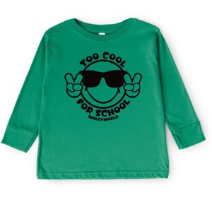 The Juniper Shop SmileyWorld Too Cool For School Toddler Long Sleeve Tee - 1 of 4