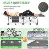 Musment Folding Bed Cot with Pillow, 3.3 Inch 2 Sided Mattress, 75"* 28" Folding Sleeping Cot Guest Bed, Folding Camping Cots with Carry Bag - 2 of 4