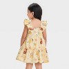 Toddler Girls' Disney Moana Swiss Dot Dress - Yellow - 2 of 3
