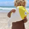 Sunnylife Kids Wet Bag - Finn the Fish Neon Yellow - Fish Shaped Zipper Bag - 3 of 4