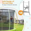 10FT Trampoline, Recreational Trampolines with Enclosure Net and Ladder - 4 of 4
