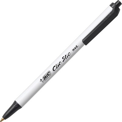 Bic Soft Feel Non-refillable Ballpoint Pen, 1 Mm Medium Tip, Black, Pack Of  12 : Target