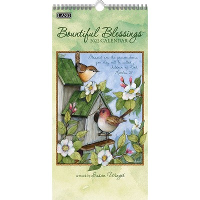 2022 Vertical Wall Calendar 7.75"x15.5" Bountiful Blessings - Lang