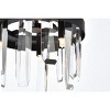 Elegant Lighting Serena 10 inch crystal round pendant in black - 4 of 4