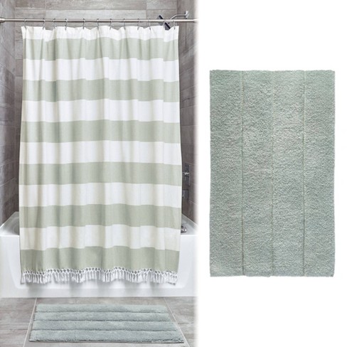 shower curtain and rug set