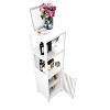 CAVINAS Freestanding Bathroom Storage Cabinet with 2 Open Shelves,Bamboo Floor Cabinet with Doors,Storage Cabinet for Toiletries - 4 of 4