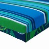 72.5" x 21" Outdoor/Indoor Chaise Lounge Cushion Spring Bling Blue/Sea Island Stripe Blue - Pillow Perfect - image 4 of 4