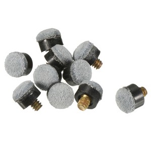 Unique Bargains Snooker Billiard Screw-on Pool Stick Cue Tips 10 Pcs - 1 of 4