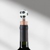 Unique Bargains Soccer Ball Wine Stopper Aluminum Alloy TPR Resin Black White Red Bronze 6x 2.36"x1.61"x3.54" 1 Pc - 2 of 3