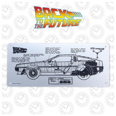 Back to the Future DeLorean Metal Schematic Fan-Plate