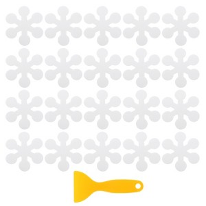 Unique Bargains PEVA Waterproof Non-Slip Adhesive Nonslip Appliques 20 Pcs - 1 of 4