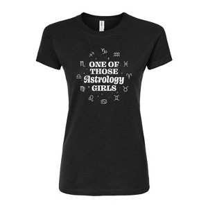 Women's - Instant Message - One Of Those Astrology Girls Fitted Graphic T-Shirt - 1 of 4