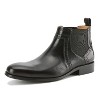 Gino Vitale | Men's Handcrafted Genuine Leather Chelsea Brogue Dress Boot - image 2 of 3