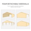 Racxily 10' x 20' Large Party Tent, Events Shelter Canopy Gazebo with 4 Removable Side Walls, Shade Shelter for Weddings, for Event, Backyard - 4 of 4