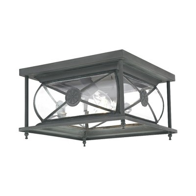 Livex Lighting Providence 2 - Light Flush Mount in  Charcoal