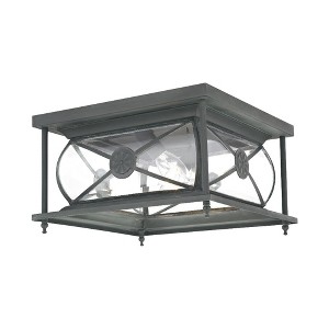 Livex Lighting Providence 2 - Light Flush Mount in  Charcoal - 1 of 4
