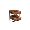 Taran Designs,Ferris 2-drawer Live Edge Solid Wood Nightstand - 2 of 4