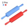 Unique Bargains Silicone Small Smooth Non-stick Heat-resistant Rolling Pins 2 Pcs - 3 of 4