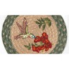 Earth Rugs Hummingbird Printed Round Trivet 10"x10" Heat-Resistant Kitchen Accessory - 2 of 3