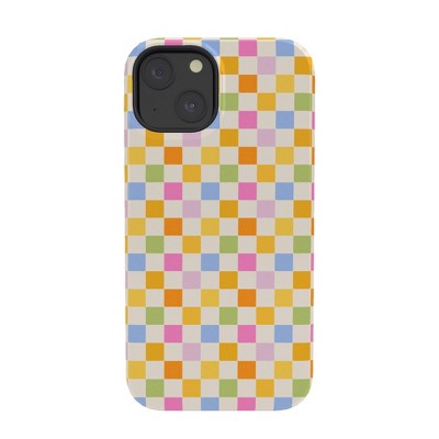 Iveta Abolina Eclectic Checker Check Cream Tough Iphone 14 Case ...