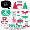Big Dot of Happiness Elf Squad - Kids Elf Christmas and Birthday Party Photo Booth Props Kit - 20 Count - 2 of 4