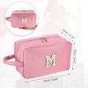 Unique Bargains Travel Personalized Make Up Bag Blue 1 Pc - 3 of 4