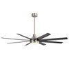 Airsurfer 65" Modern Indoor Ceiling Fan with Dimmable LED Light, Reversible Motor, Remote Control, Large Blade Span for Spacious Rooms - 3 of 4