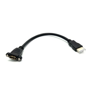 Sanoxy HDMI Extension Cable High Speed HDMI Male to Female Extension Wire Cord HDMI Extender for Panel Mount - 1 of 3