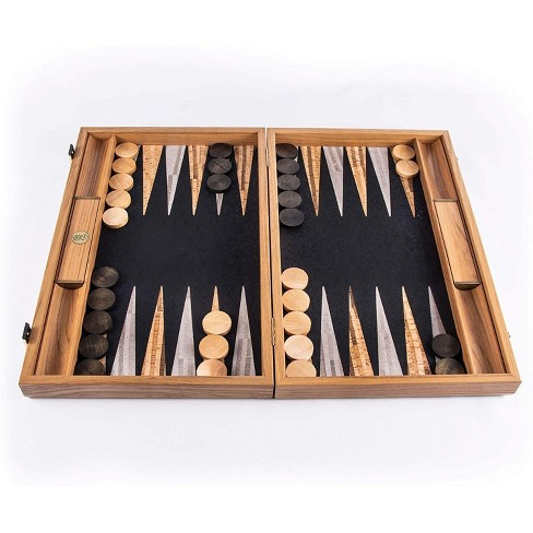 Unique Olive Wood Backgammon and Chess Board Game Set Medium