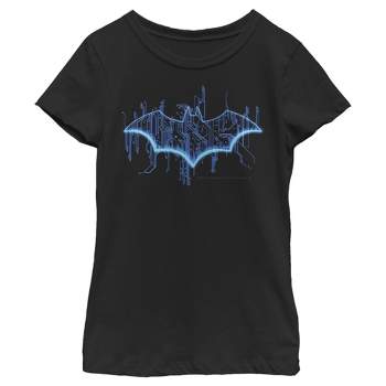 Men's Batman Logo Retro Wing T-shirt - Black - X Large : Target