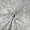 Habitat 100% Polyester Eleanor Light Filtering Jacquard Leaf Grommet Curtain Panel in Grey - 3 of 4