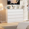 8 Drawer Dressers for Bedroom, Chest of Drawers with Deep Drawers, Large Double Dresser for Closet with Wide Top, Horizontal Wooden Dresser - 4 of 4