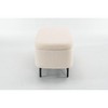 PAGED 18.5" H Storage Ottoman Modern Foot Stool Entryway Bench with Rubber Wood Legs and Soft Seat for Entryway, Bedroom - 3 of 4