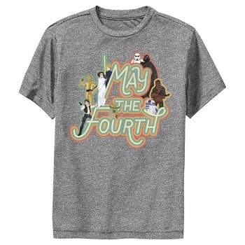 Boy's Star Wars May the Fourth Classic Characters Performance Tee