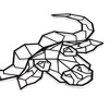 Bull Head Metal Wall Art – Metal Wall Decor – Home Office and Living Room Decoration - 3 of 4