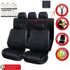 GOTGELIF PU Leather Car Seat Covers Set Universal Fit for 5 Seats, Waterproof & Non-Slip - 2 of 4