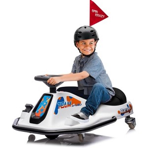 24V Electric Drifting Go Kart for Kids, Ride-On Drift Car with 360° Spin, Dual Speed Modes, Music & LED Lights, Safe Drift Kart Toy for Ages 3-8 - 1 of 4