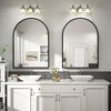 Apmir Arched High-Strength Tempered Glass and Aluminum Alloy Framed French Cleat Mounted Wall Decor Bathroom Vanity Mirror with 5-Year Warranty - 3 of 4