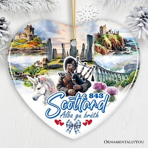 Enchanting Scotland Christmas Ornament, Celtic Culture and Heritage Edinburgh Souvenir and Gift| OrnamentallyYou - 1 of 4