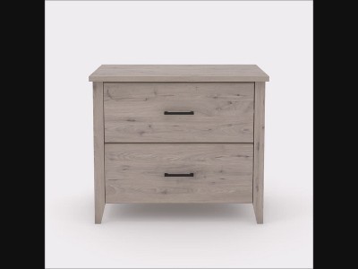 Laurel Oak 2-Drawer Legal Size Lateral File Cabinet