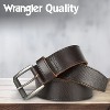 Wrangler Men's 38mm Pebble Leather Belt - Roller Buckle Casual Belt for Jeans & Everyday Wear, Tonal Stitched Design - 4 of 4