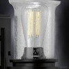 Urban Ambiance Luxury French Rustic Bath Vanity Light,  9.5"H x 4.75"W,  Midnight Black Finish, UHP3741 - 4 of 4