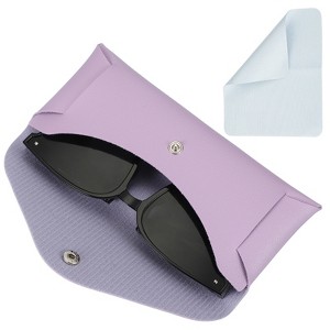 Unique Bargains PU Leather Waterproof Anti-Scratch Eyeglass Case 6.7" x 2.6" - 1 of 4