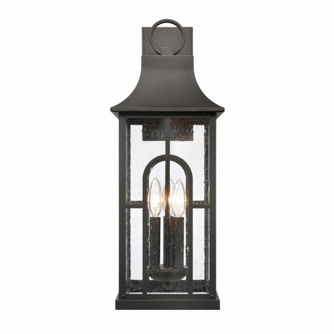 Elk Home Triumph 3 - Light Wall Light In Textured Black : Target