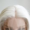Unique Bargains Long Fluffy Curly Wavy Lace Front Wigs for Women with Wig Cap 24" Synthetic Fibre 1PC - 4 of 4
