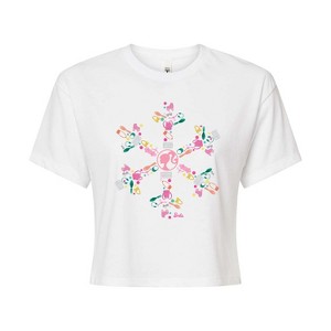 Women's - Barbie - Holiday & Christmas Cropped Graphic T-Shirt - 1 of 4