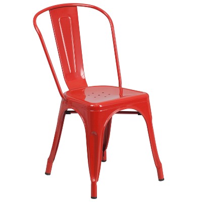 red metal chairs target