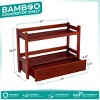 Sorbus 2-Tier Bamboo Counter Organizer with Drawer Bamboo for Vanity, Matcha Station, Bathroom Sink Organizer Countertop, Kitchen & Office Storage - 3 of 4