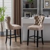 WestinTrends 29" Tufted Velvet Counter Stool - 2 of 4